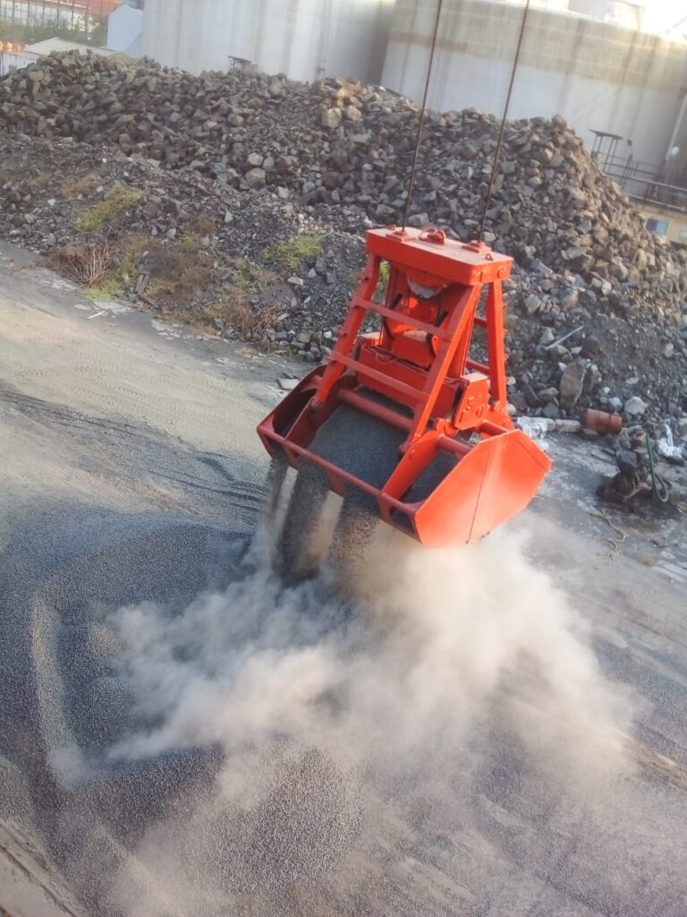 LOADING OF BLUE METAL @CHENNAI PORT